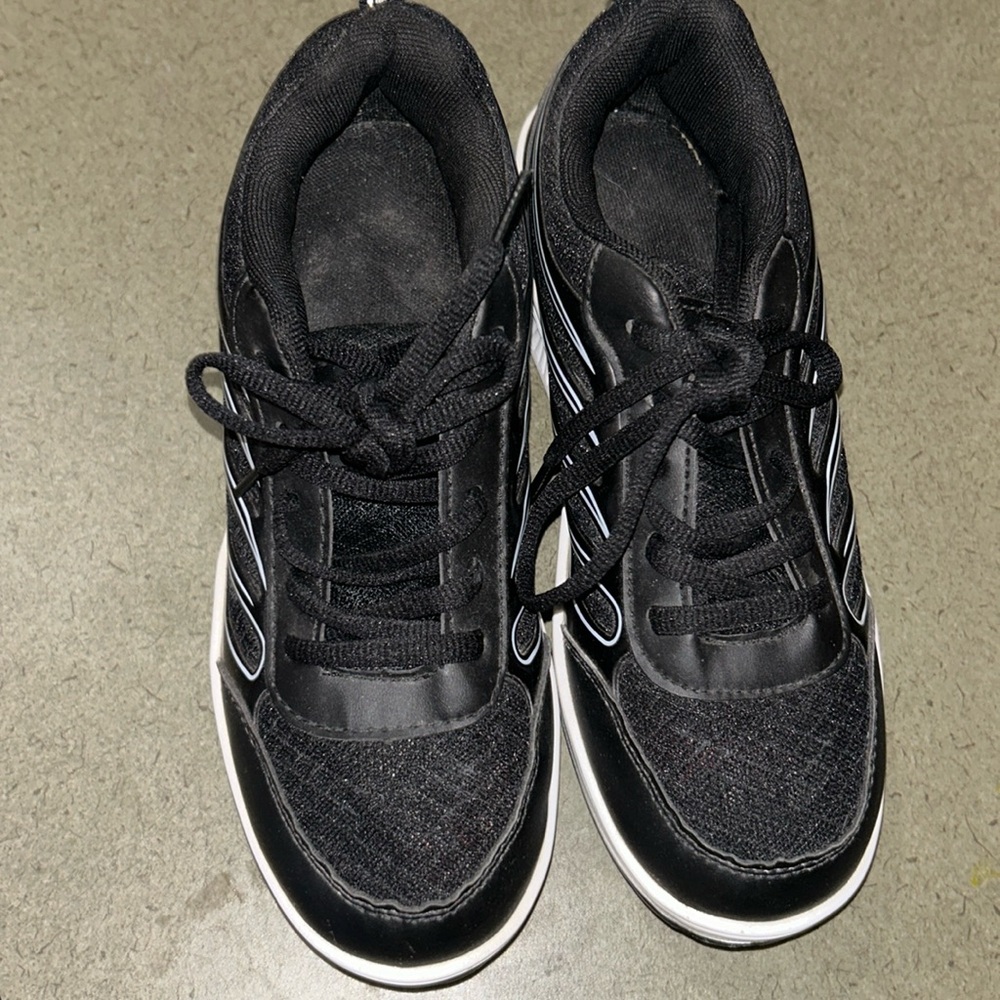 Black platform shoes